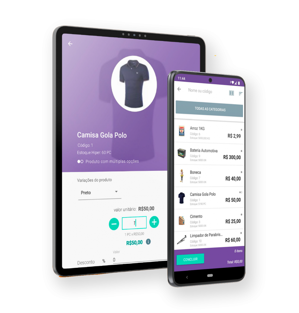 Pontual Varejo - Sistema para Loja de Varejo - Hiper Vendas - Mobile -Sistema hiper